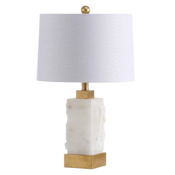 Eloise 23" Alabaster/Metal LED Table Lamp - JONATHAN Y